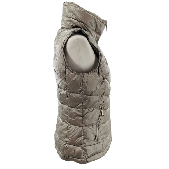 Calvin Klein Metallic Puffer Outdoor Winter Sleeveless Hi Neck Softshell Vest S - Picture 2 of 12